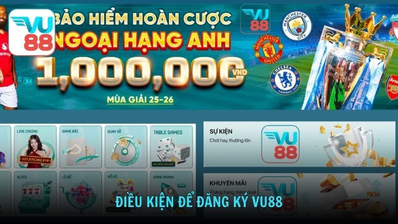 Điều kiện để đăng ký VU88
