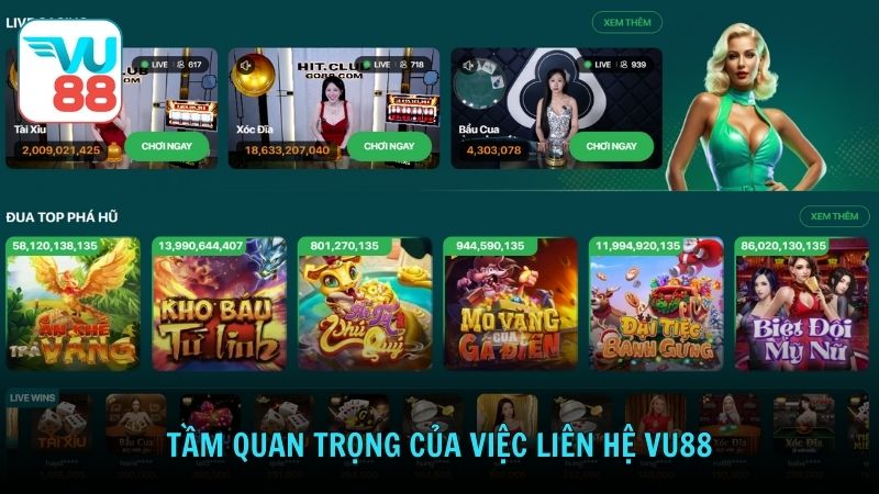 Tầm quan trọng của việc liên hệ Vu88