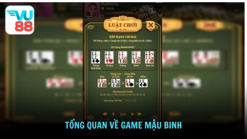 Tổng quan về game Mậu Binh